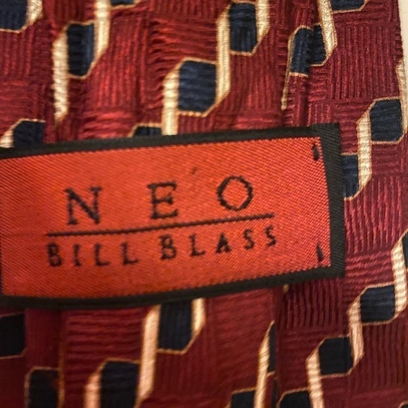 NEO BILL BLASS SILK MENS TIE - Picture 2 of 5